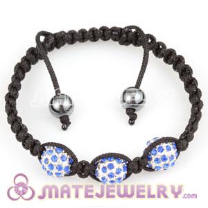 Sambarla Inspired Bracelets with blue Crystal Alloy Beads and Hematite