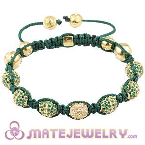 Gold Plated Sterling Silver Disco Ball Beads with Stone Sambarla Inspired Bracelet