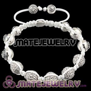 925 Sterling Silver Beads with Stone and 5 Disco Ball Bead Sambarla Inspired Bracelet