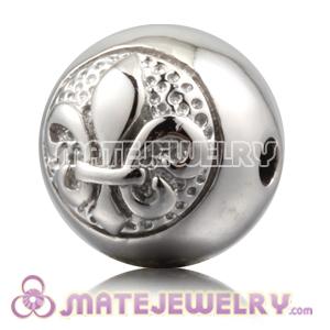 10×11mm Sterling Silver Ball Beads with Logo