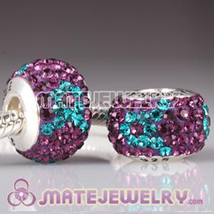 Austrian Crystal Ribbon Beads 925 Stamped Screw Core European Compatible